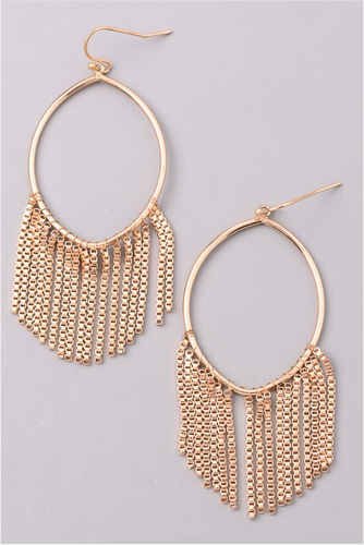 Hoop Fringe Earrings