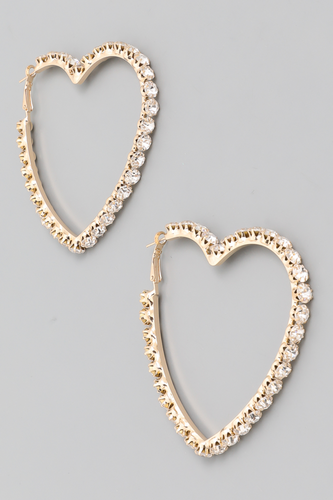 Heart Hoop Earrings