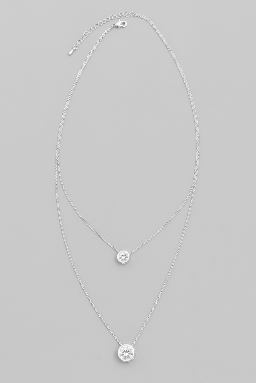 Layered Stud Necklace
