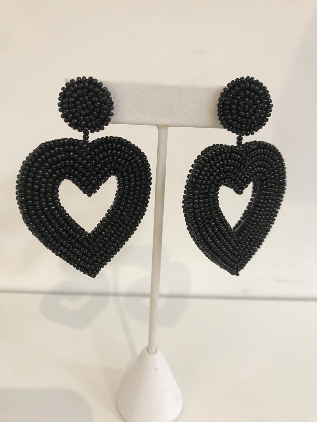 Black Heart Earring