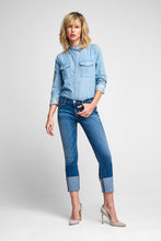 Tally Deep Cuff Crop Skinny